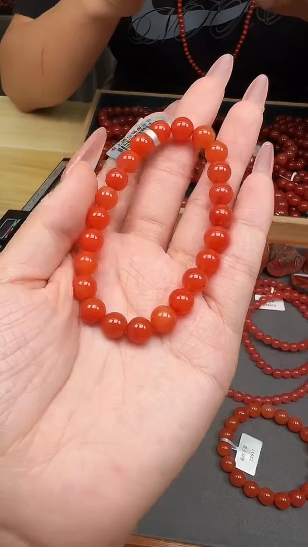 未镶嵌珠串南红玛瑙云南保山滴水洞南红手串7mm+