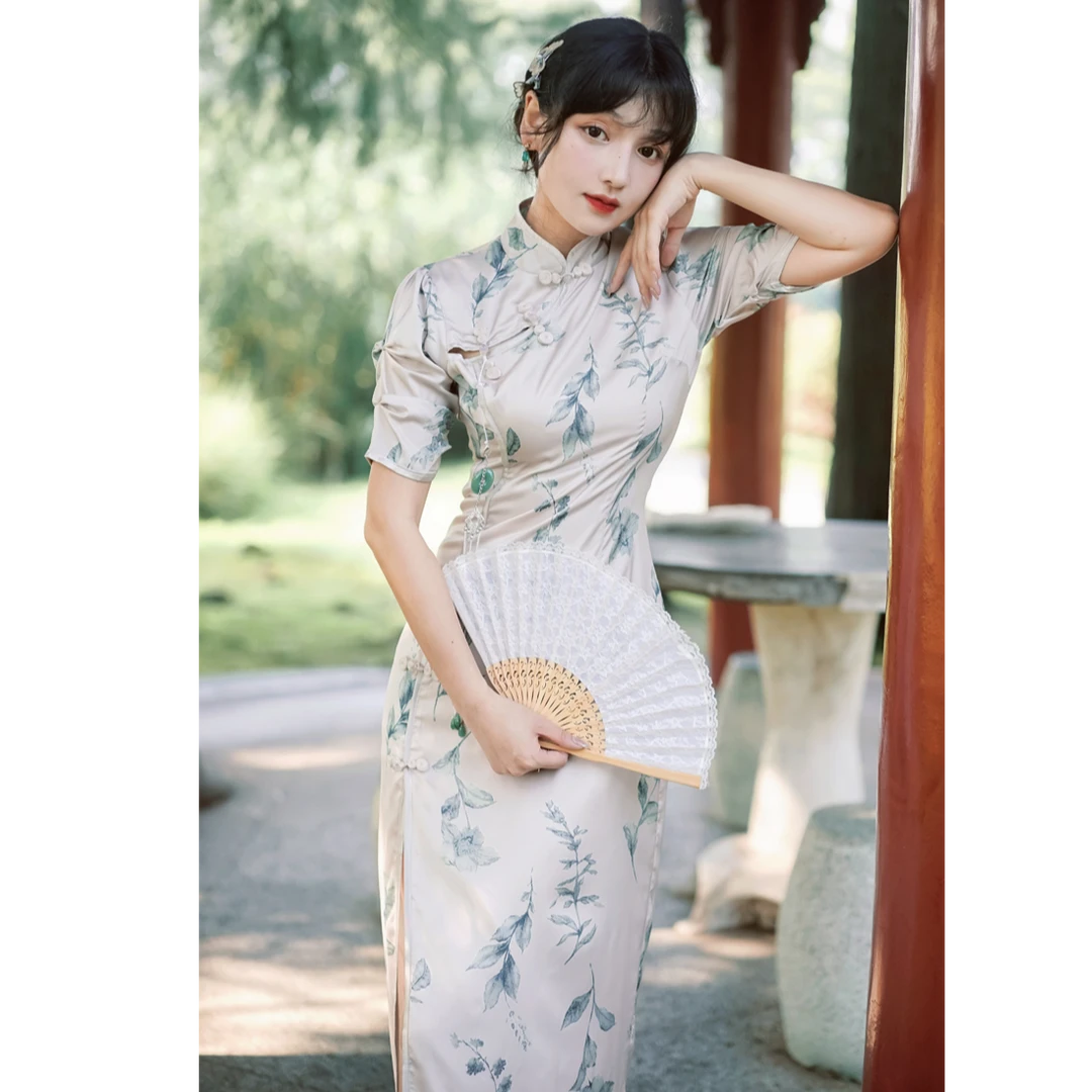 樊小姐订制-新中式旗袍连衣裙6259