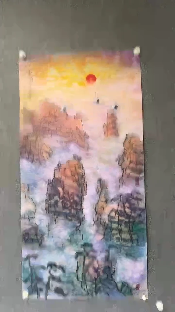 国画王忠权-8平尺-国画-金