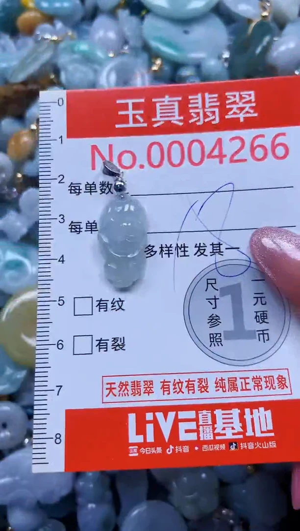 翡翠未镶嵌吊坠(不含链)4266