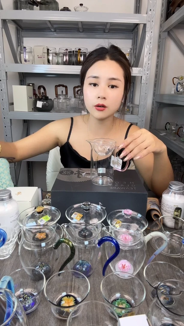 水晶玻璃无盖款禾器 天泽茶海