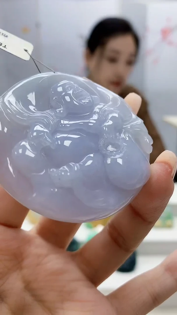 定制翡翠未镶嵌5160xx-毛货挂件29