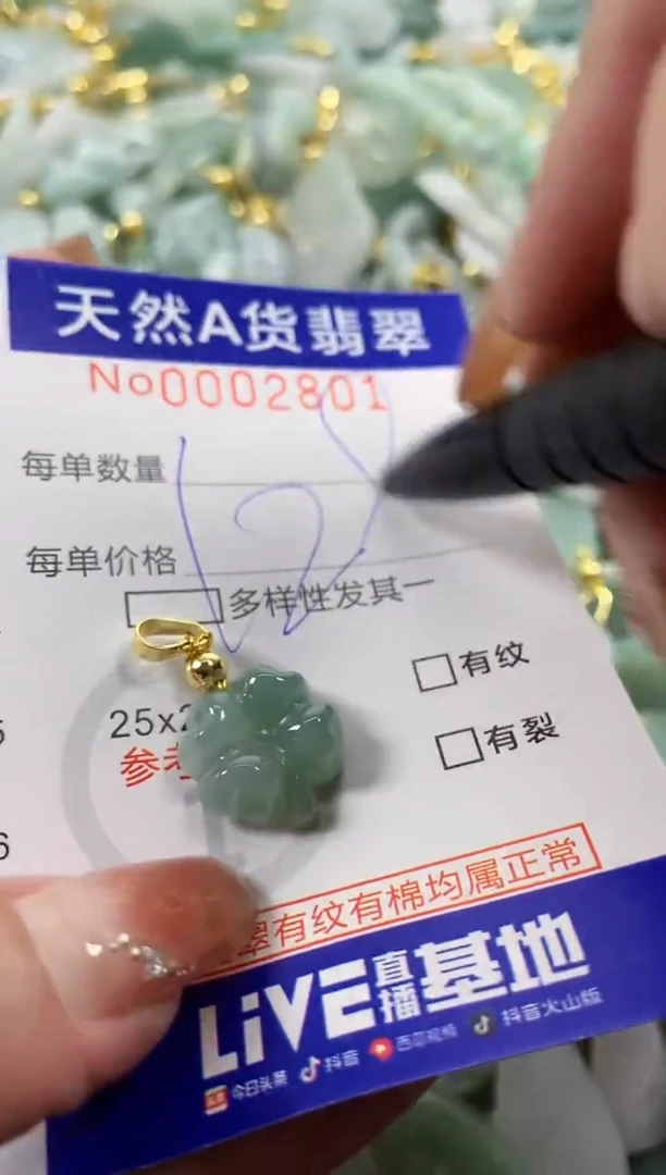 颈饰未镶嵌翡翠天然A货翡翠