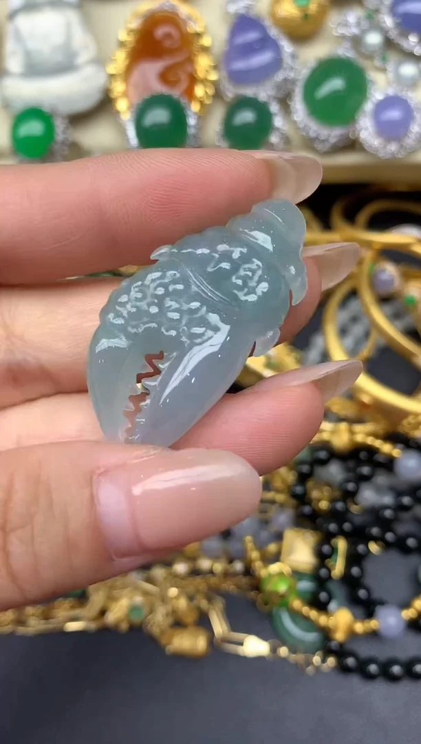 翡翠未镶嵌颈饰224-雪姐翡翠天天见