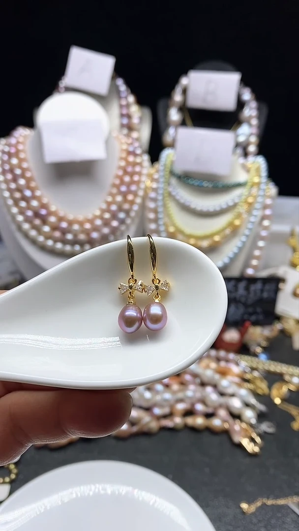 【闪购商品】淡水珍珠耳饰未镶嵌多人