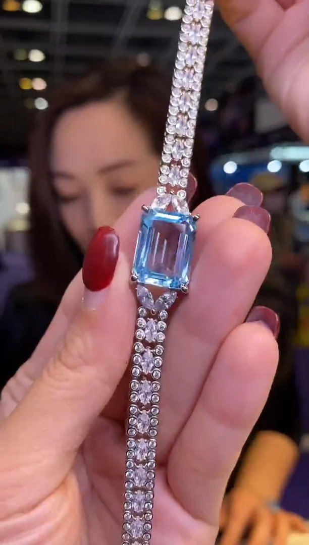 【闪购商品】托帕石手链银S925镶嵌005