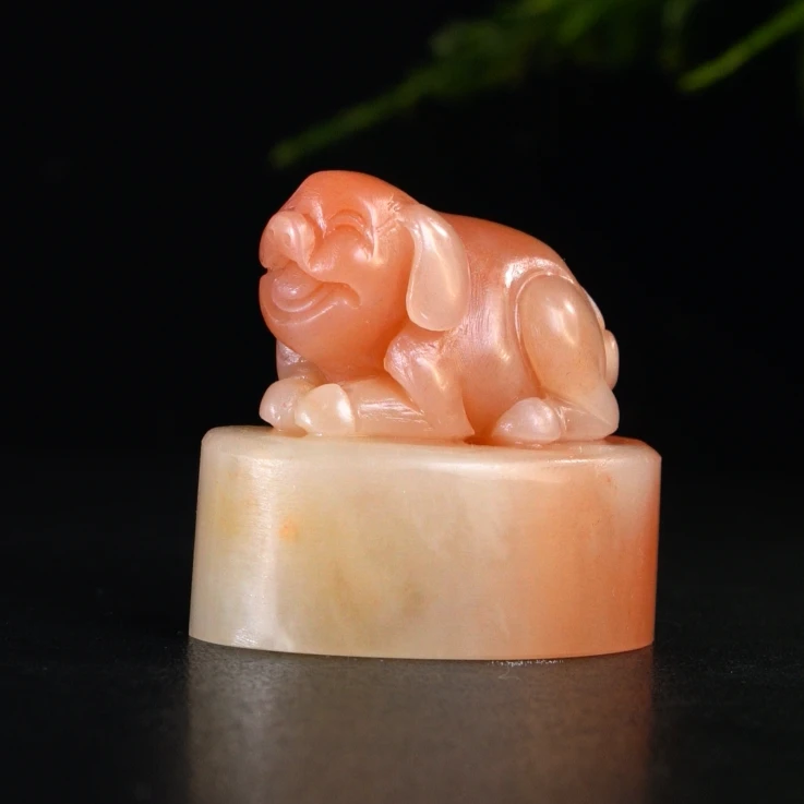 Lot.10.水洞高山诸事顺利印章54.8克3.9x2.9x3.7cm