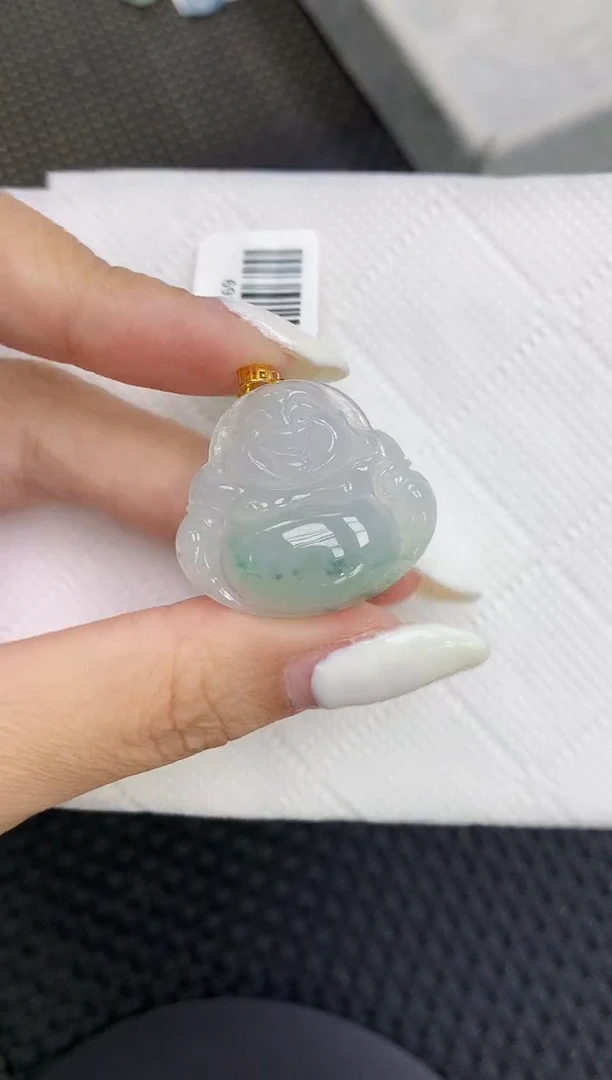颈饰18K金镶嵌翡翠11111111111