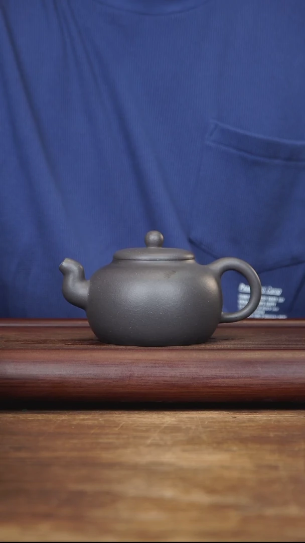 茶壶紫砂270ml 一粒珠 青灰