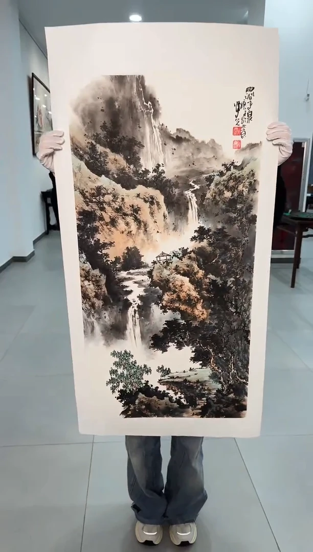 国画40送书众合郝凤先老师作品