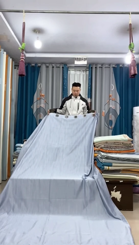 麻成品窗帘1.9米