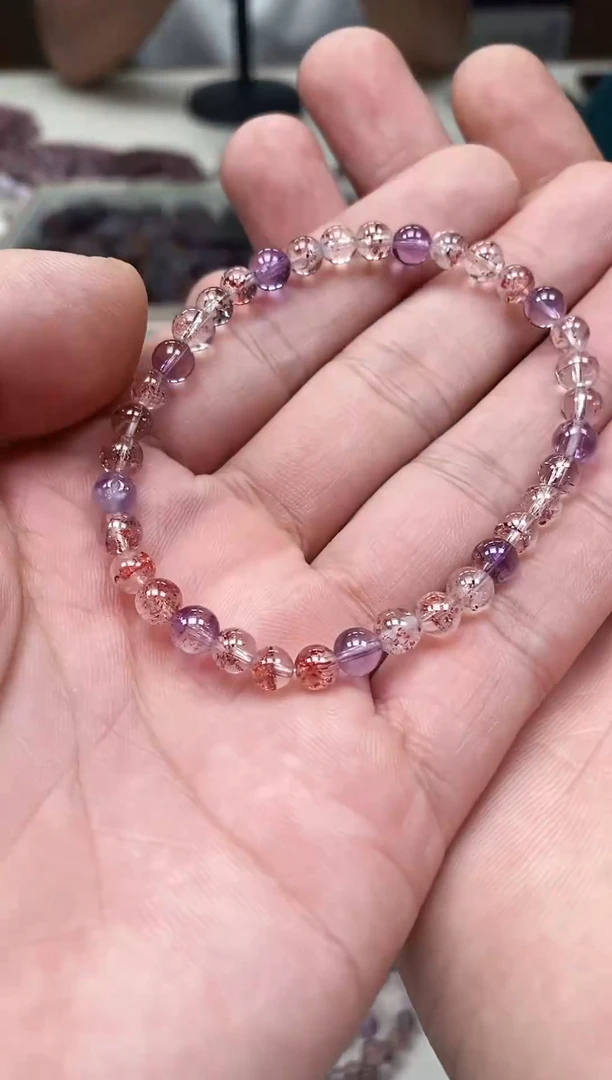 未镶嵌吊坠(赠链)紫晶仙女超手串 多样性发一
