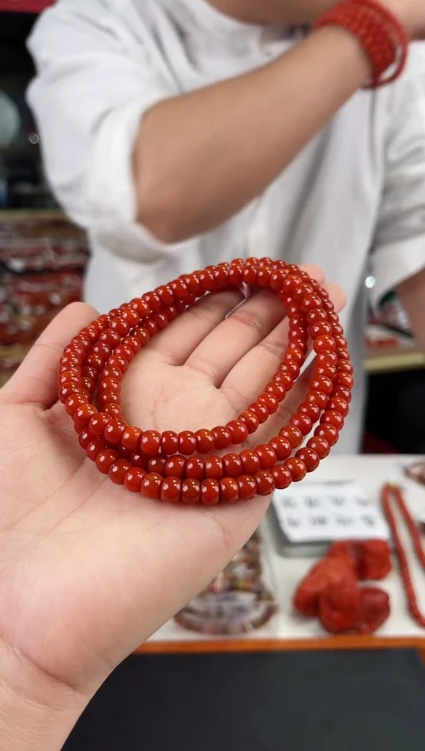 【闪购商品】南红玛瑙瓦西多圈6+未镶嵌一个/条