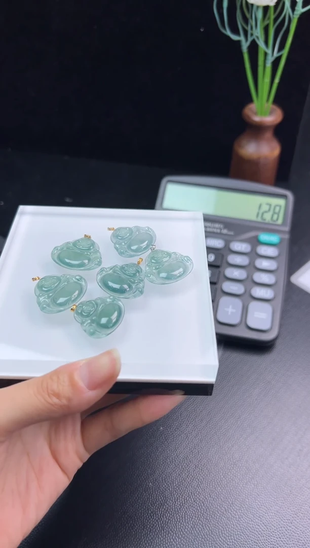 18K金镶嵌挂件翡翠012/G998T0919117/多样性发一