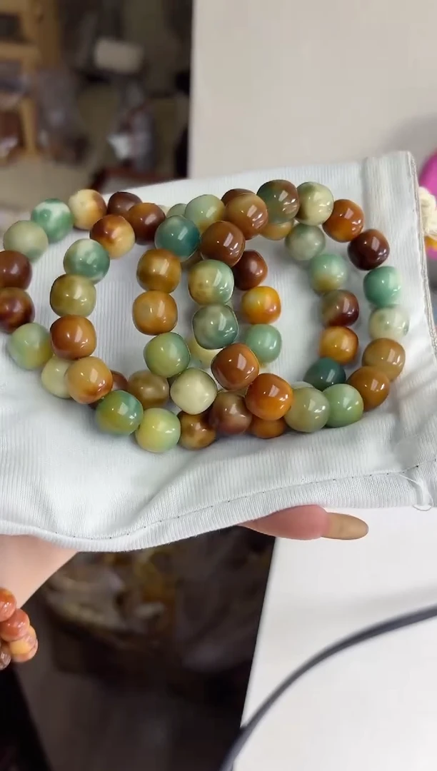 手串菩提根/象牙果沐t29万花筒干磨桶珠13*14mm手串