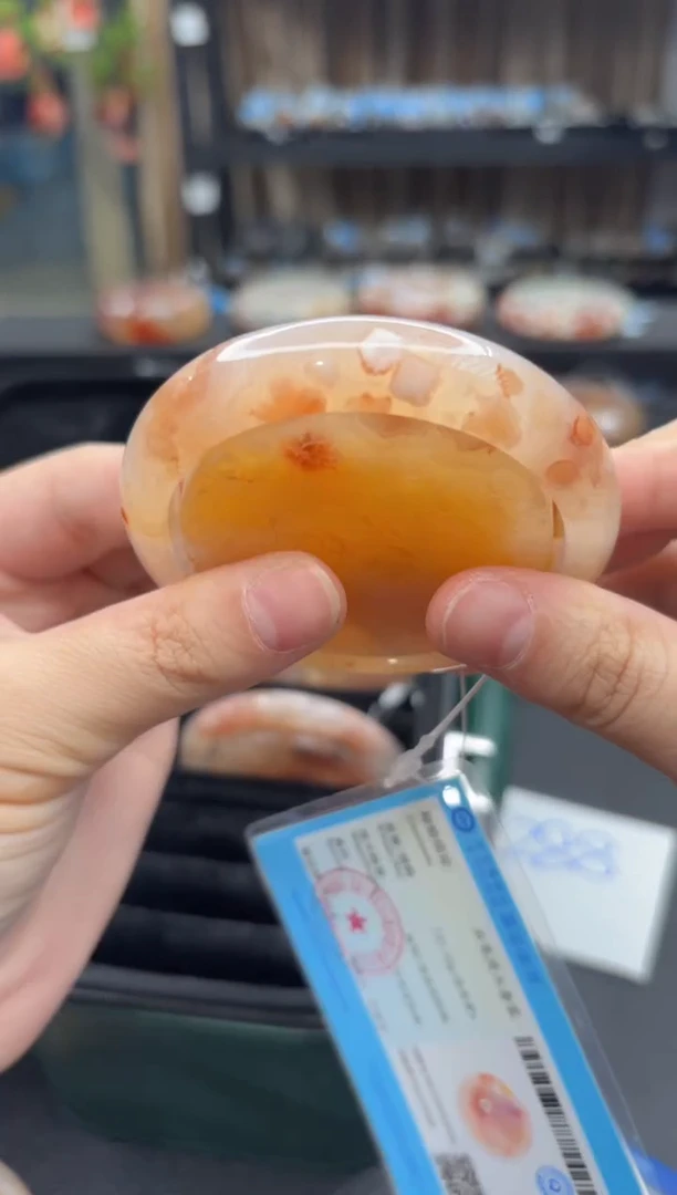 未镶嵌手镯石英质玉283(55圈赠送镯心)