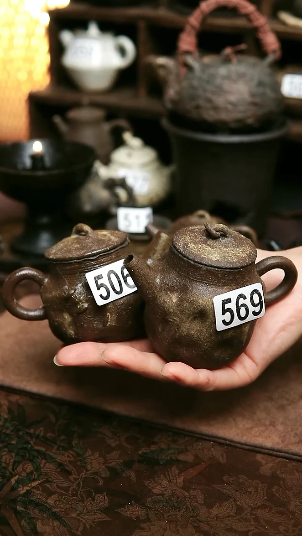提****7506号紫砂全手工粉引茶壶199，569号茶壶189