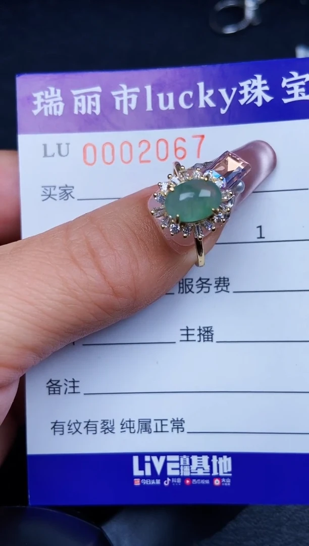 翡翠银S925镶嵌颈饰2067