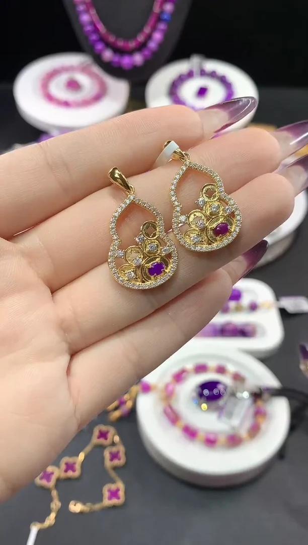 苏纪石（舒俱来）银S925镶嵌.吊坠多样性发一