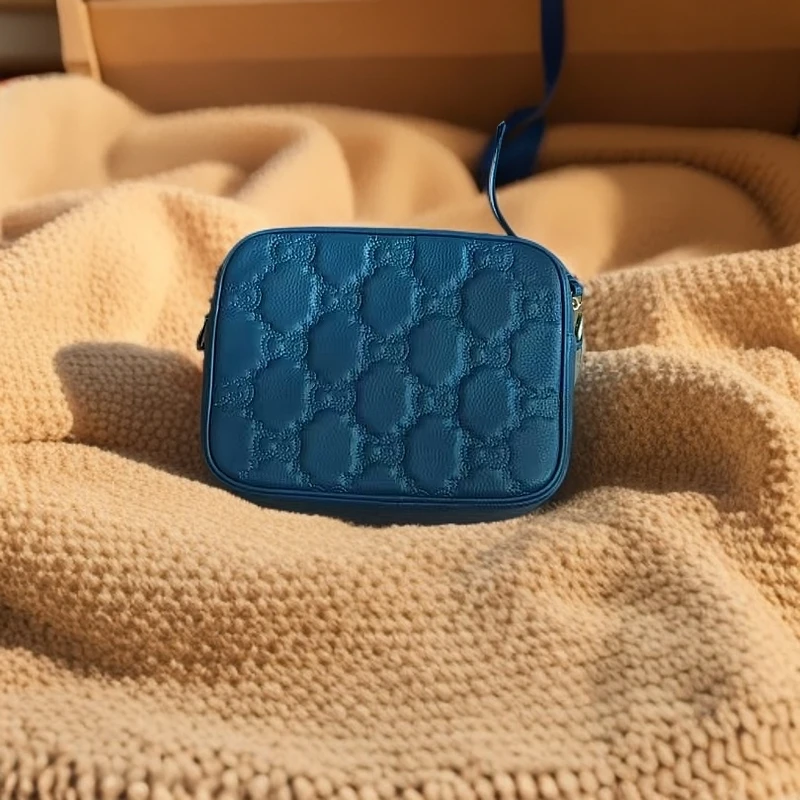 新款百搭轻奢时尚休闲真皮单肩包包8146