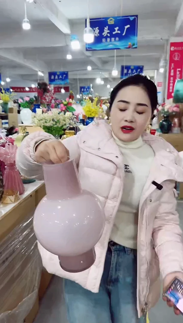 【闪购商品】玻璃M-0安琪花瓶-微瑕--EICBA