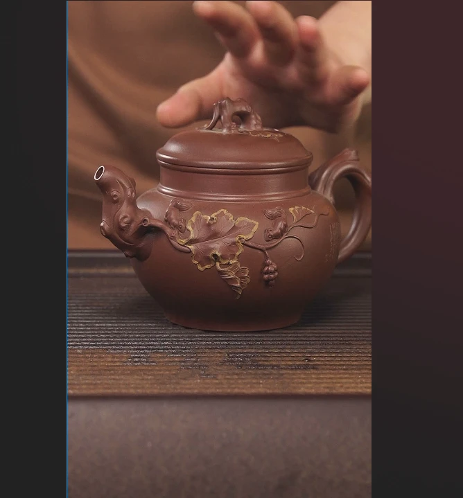 300cc顾氏手工紫砂顾氏手工紫砂壶