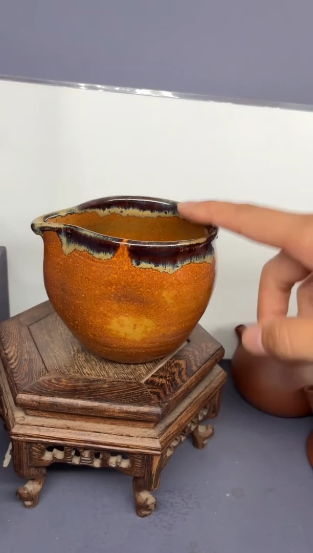 茶壶紫砂均陶  胖公道杯