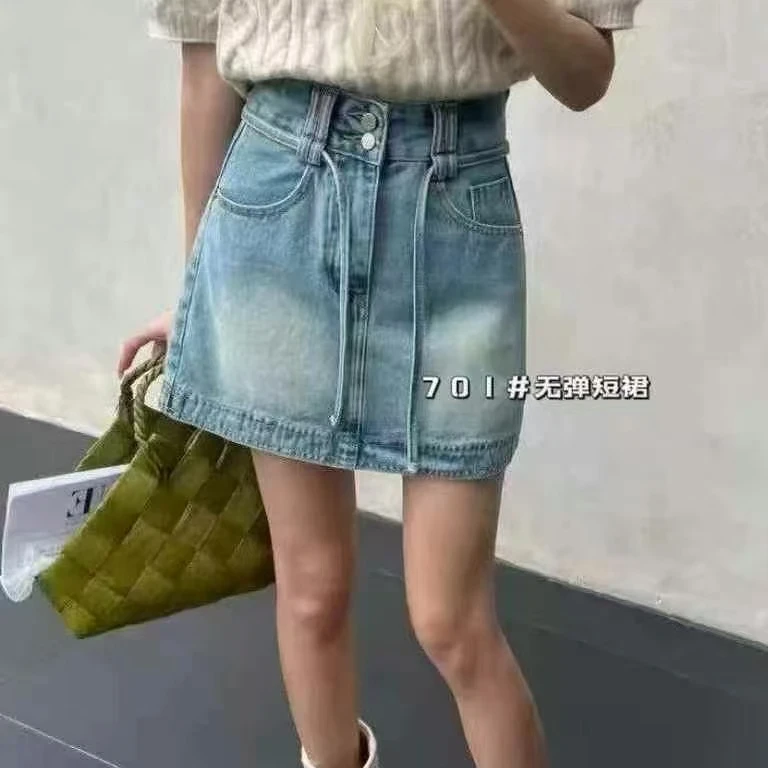 百搭半裙短裙半身裙厚款通勤韩版夏季洋气时尚高腰裙子休闲风