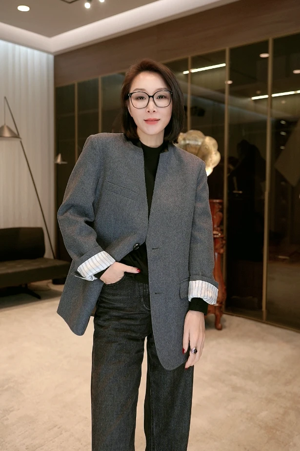 新款毛呢西装外套XZ-001