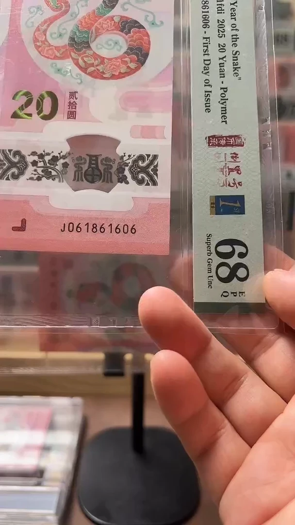塑料蛇钞倒置0168组合PMG68分