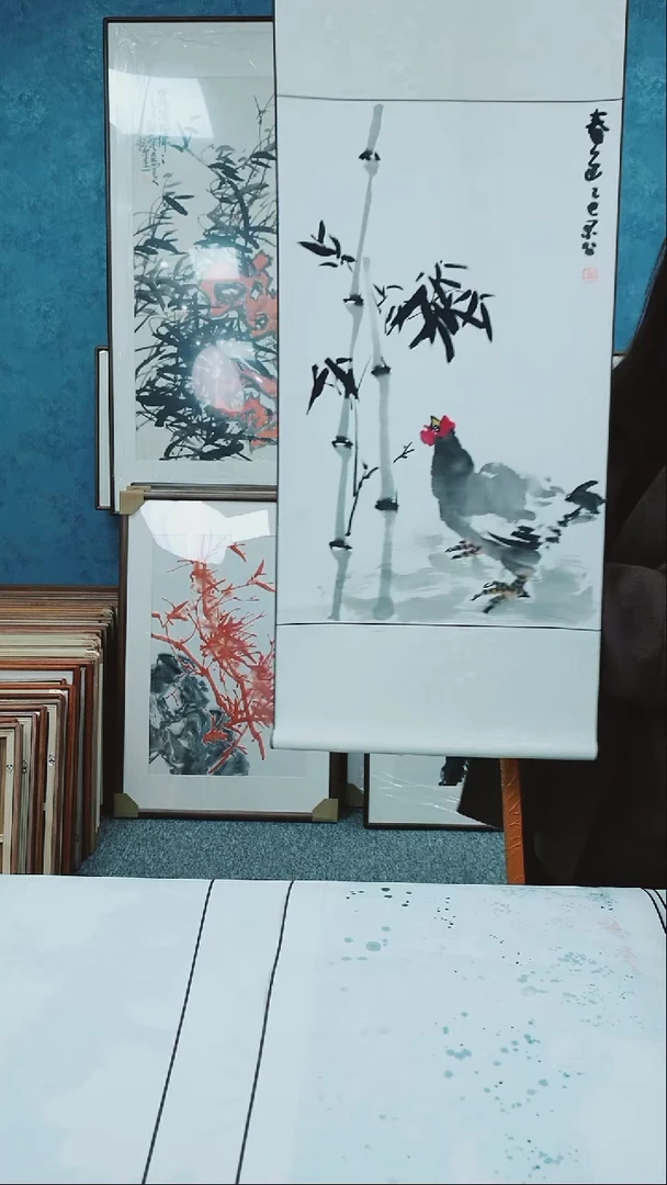 【闪购商品】国画四尺三开本土老师花鸟