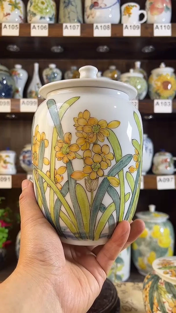 迎君陶瓷纯手工手绘14号