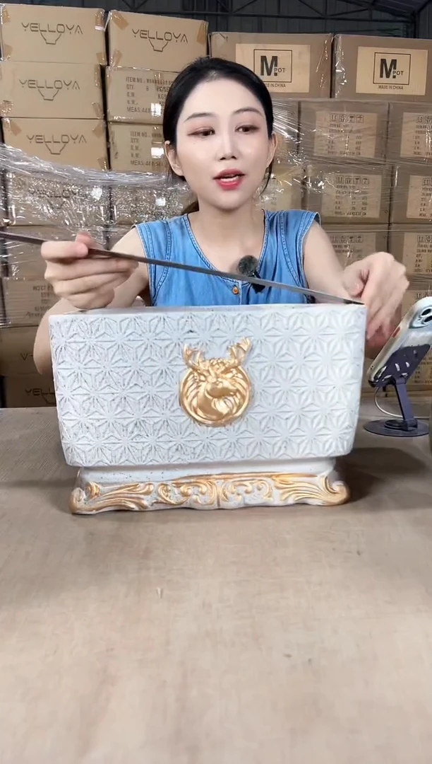 氧化镁鹿头灰色31x20x19