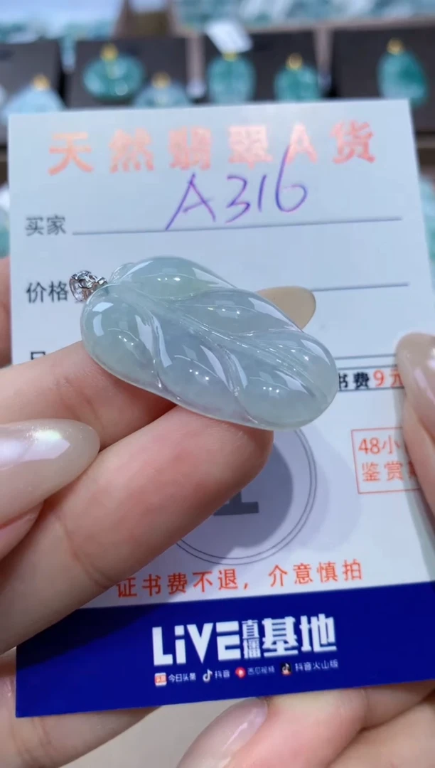 颈饰未镶嵌翡翠天然缅甸翡翠A货挂件