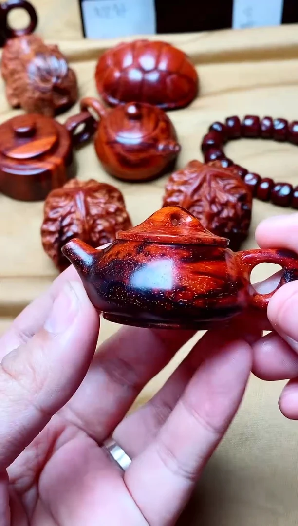 檀香紫檀（小叶紫檀）把把壶