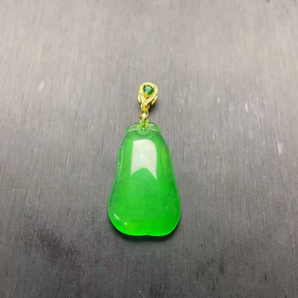 小白精选207精品满绿福瓜吊坠