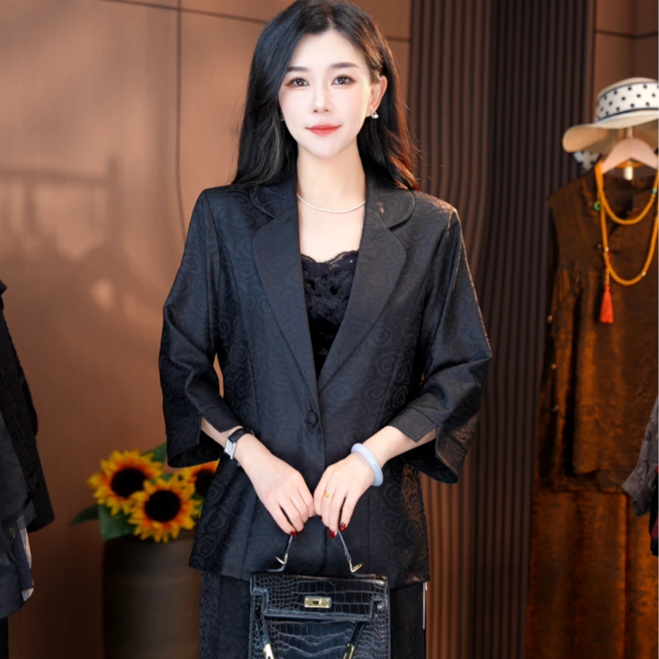 1669-41新款女士祥云西装外套