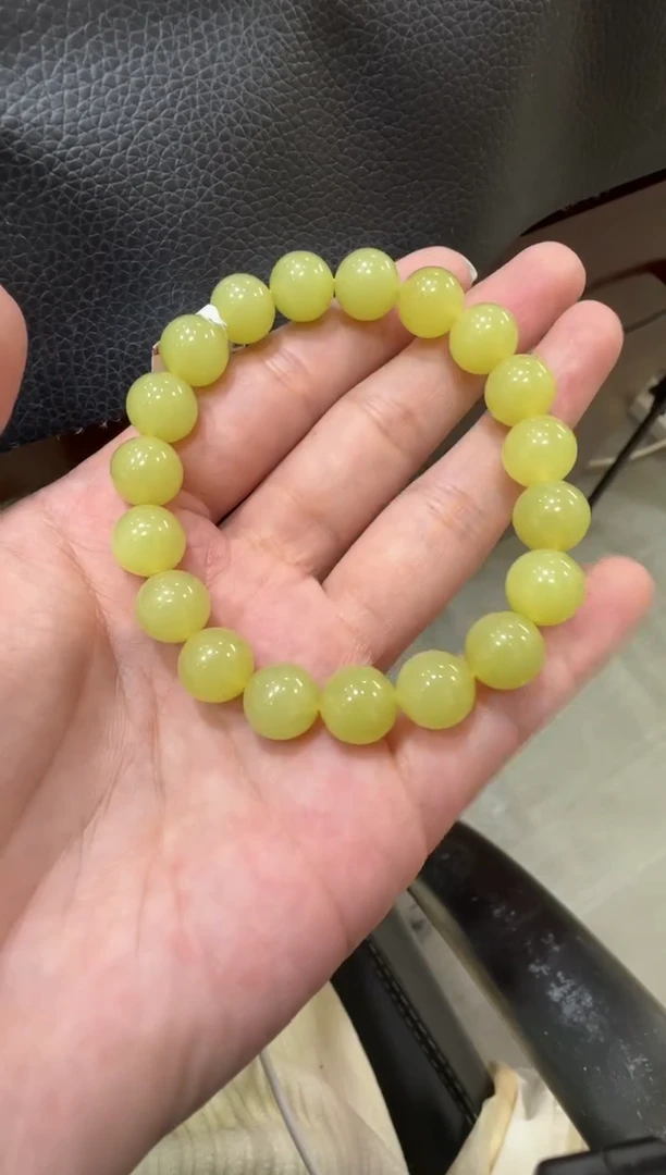 未镶嵌手串和田玉若羌黄口手串（产地直发）