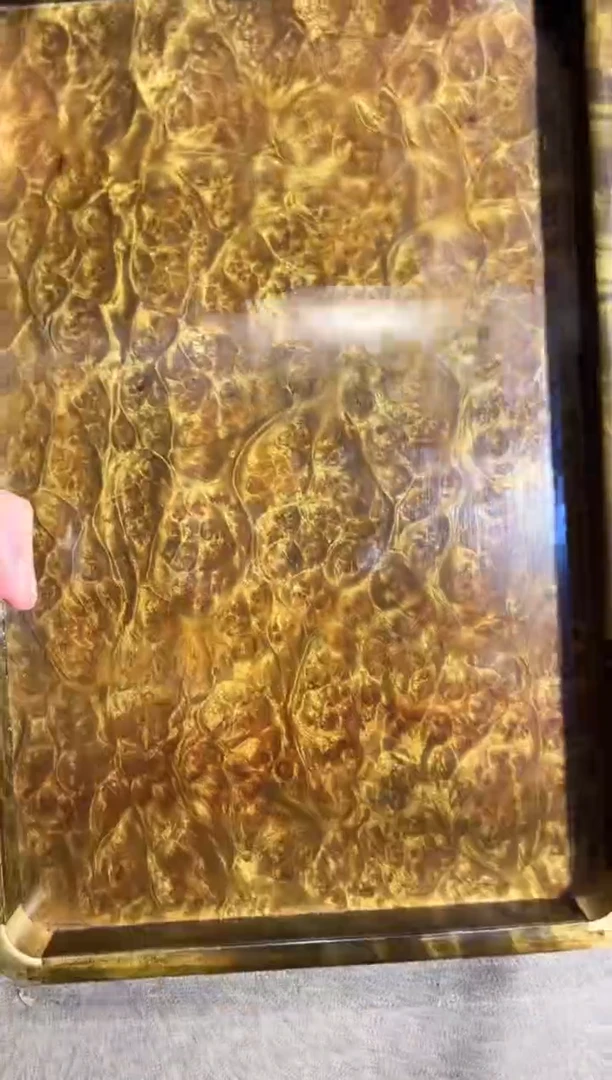 乌木类成套家具阴沉瘤疤茶盘 5