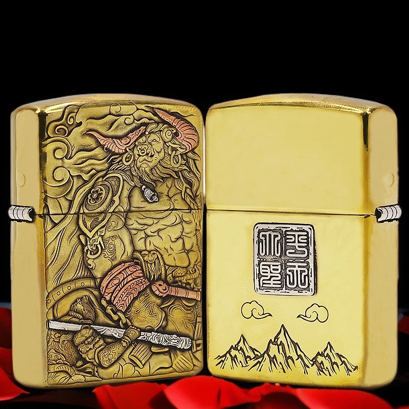 ZIPPO/之宝打火机【牛魔王平天大圣】盔甲机原装正品煤油机DYJ1