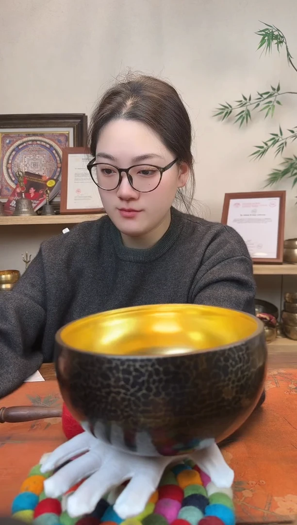 开播福利 紫金颂钵 18.5cm