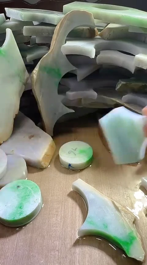 裸石翡翠缅甸翡翠A货花3