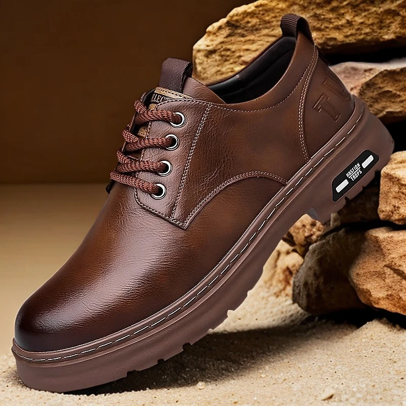 【断码】2025新款男鞋商务正装皮鞋男士耐磨休闲鞋软底鞋