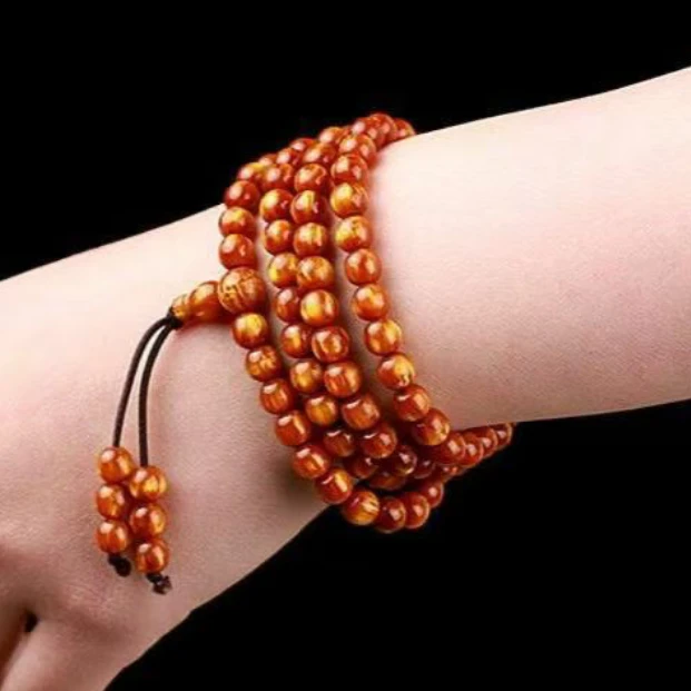 1151金丝柳108颗手串