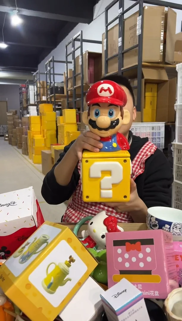 【闪购商品】杯马里奥问号罐一套