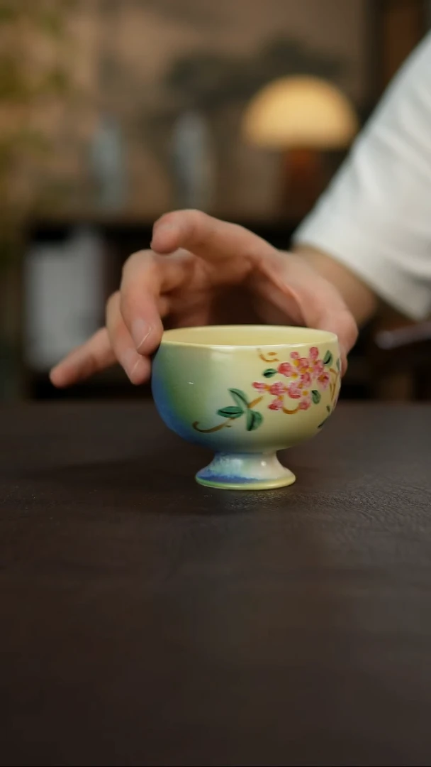 杯景德镇陶瓷杯碗柴烧多人