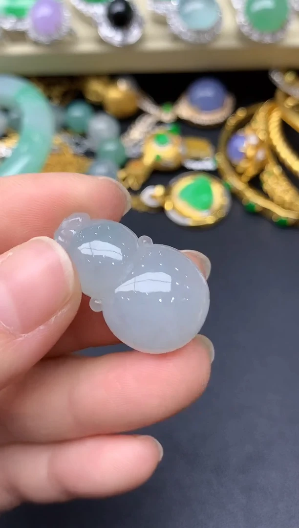 颈饰未镶嵌翡翠136-雪姐翡翠天天见