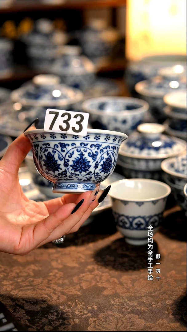 景德镇全手工手绘柴窑茶器福利