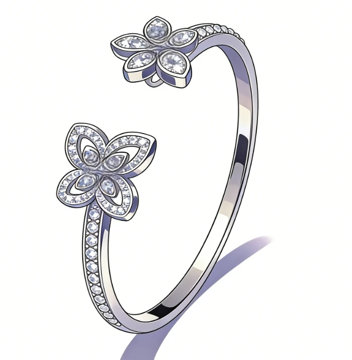 合金手镯 3.0V金cnc精工 ZP 拉G夫手镯 顶板