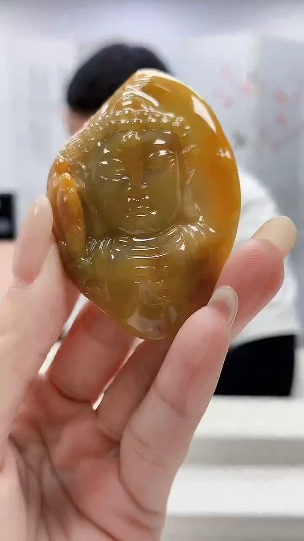 未镶嵌定制翡翠4898lr-毛货挂件102